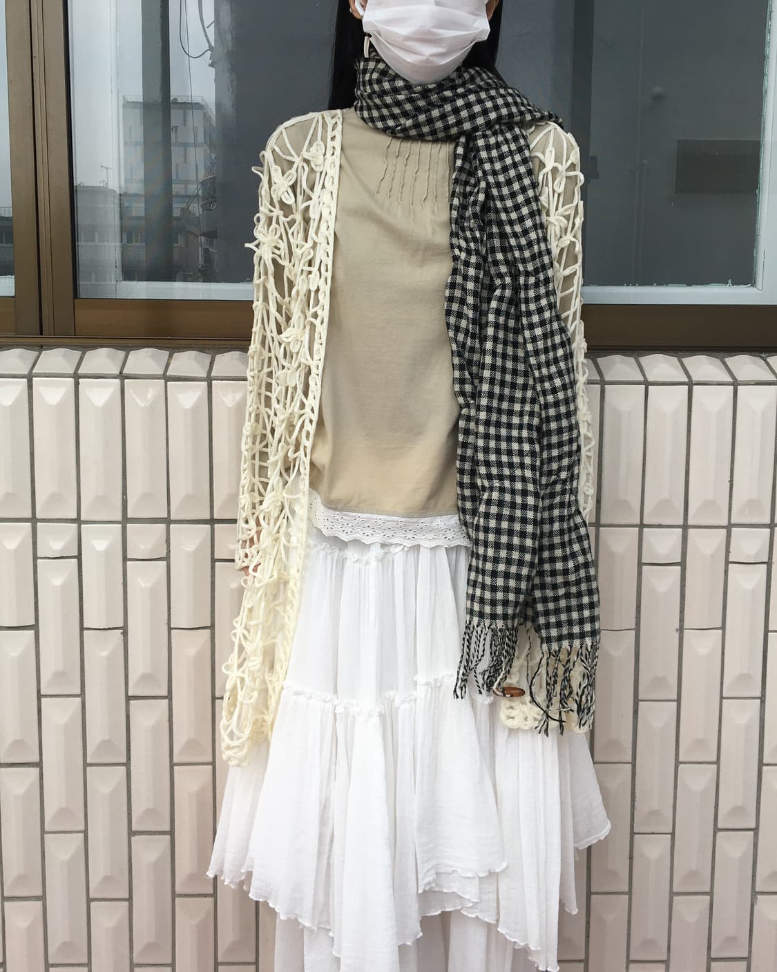  check pattern muffler 상품이미지4