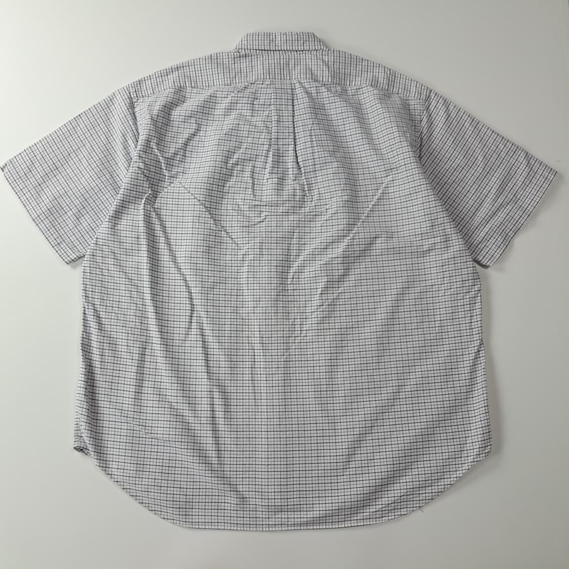 CJ580 XL 폴로 90s 블랙라벤더 마이크로체크 반팔 셔츠 남방 상품이미지6