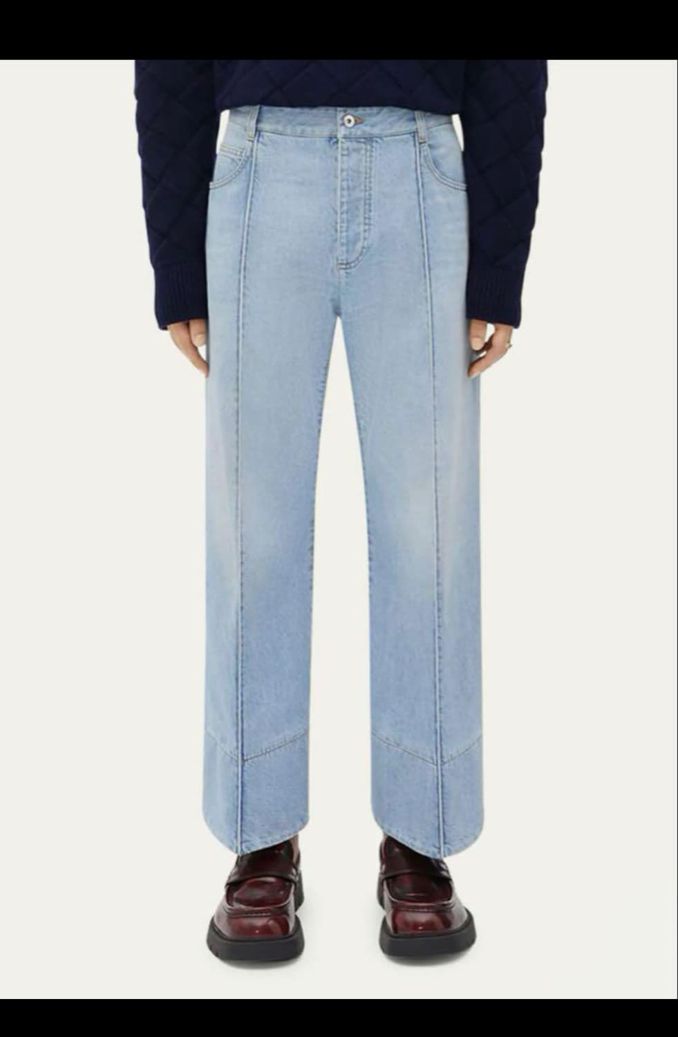 BOTTEGA VENETA Curve Denim Light Blue 상품이미지1
