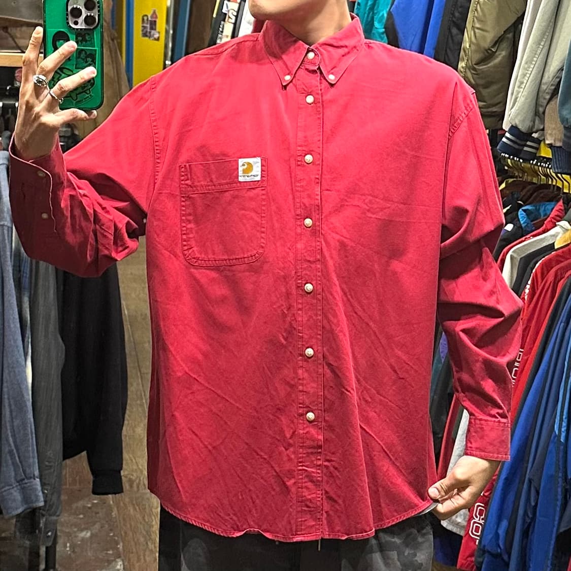[HI] 칼하트 셔츠 레드 상품이미지2