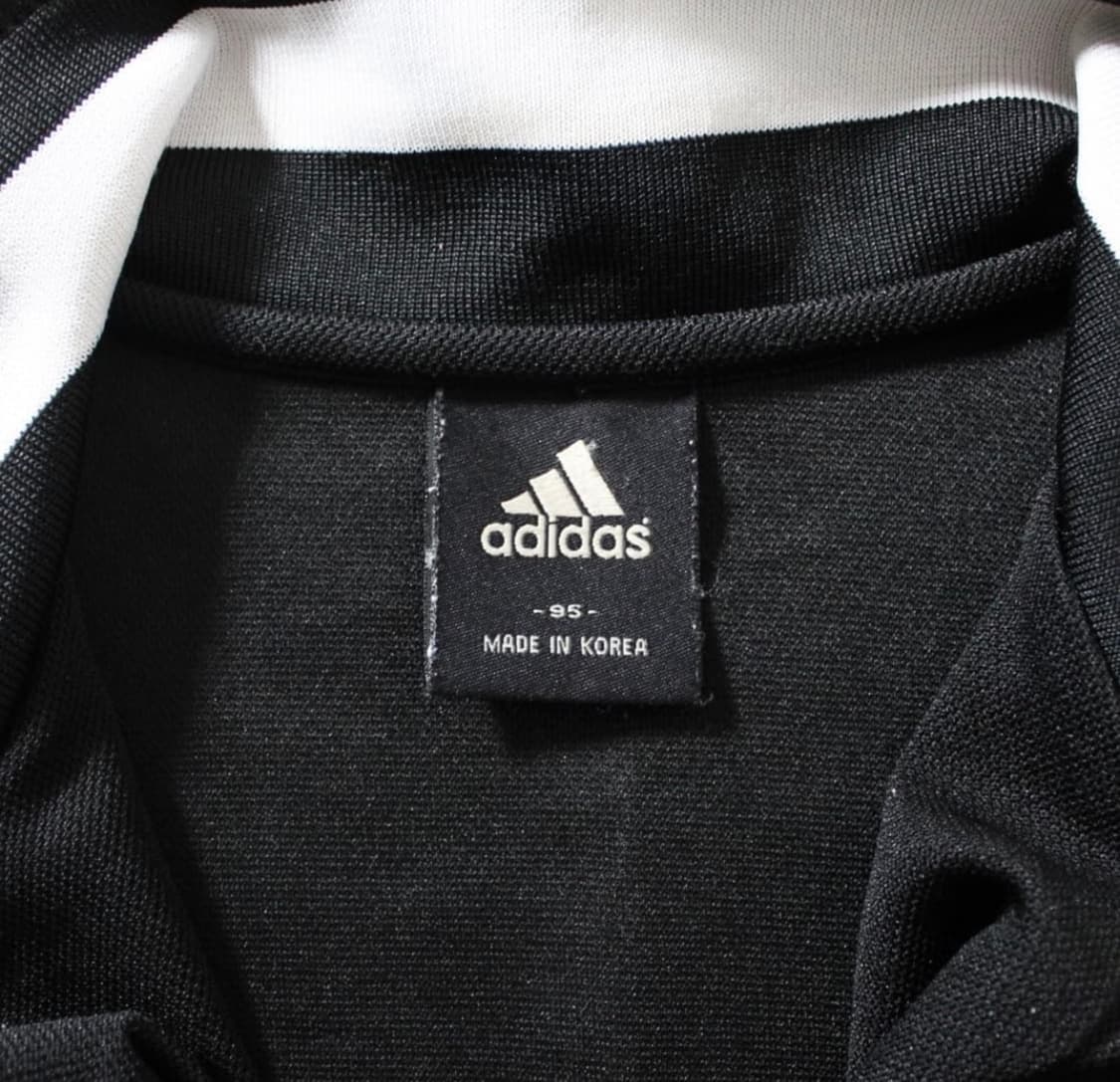 00‘s Adidas 아디다스 레알마드리드 검흰 대장 트랙탑 저지 상품이미지3