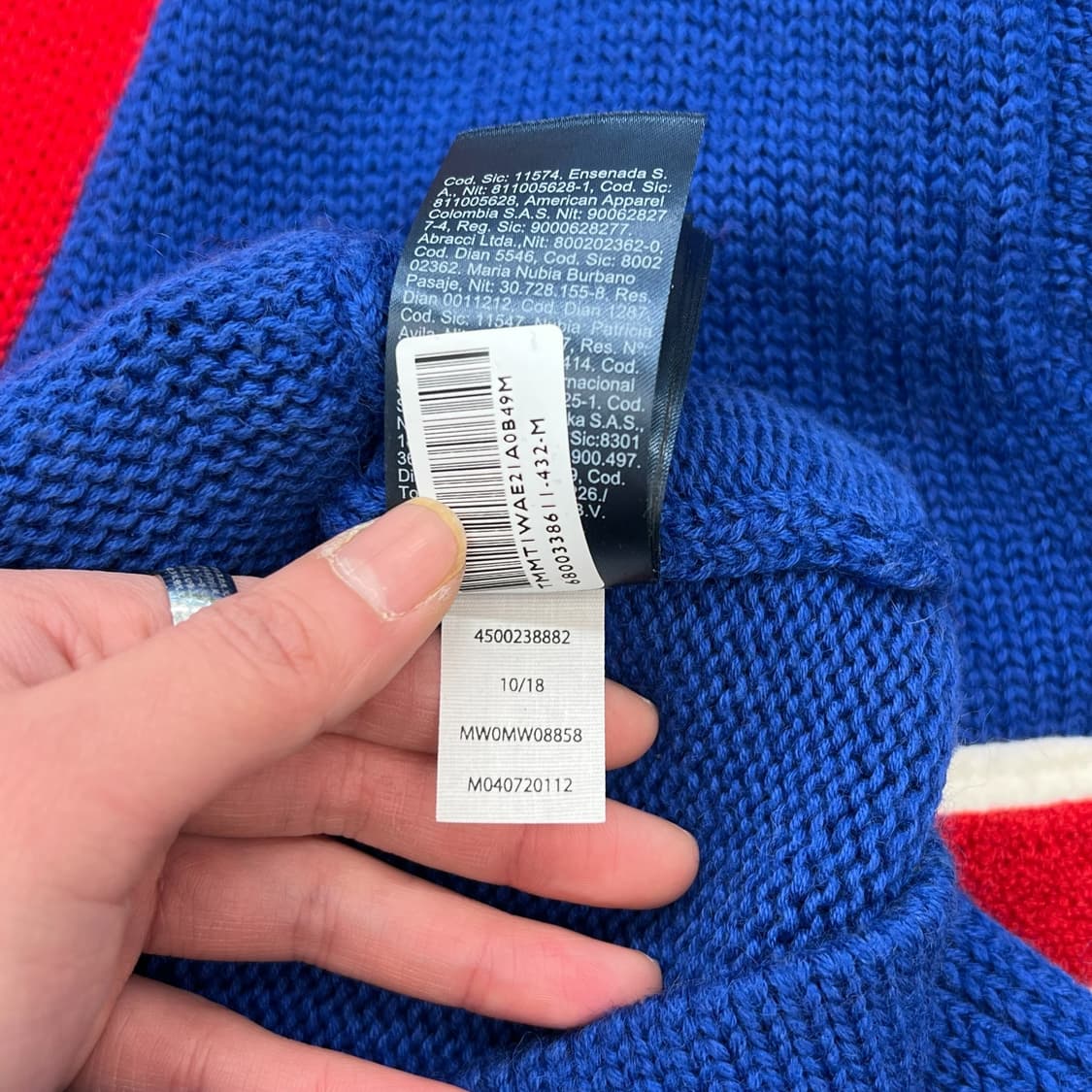 타미힐피거 빅로고 니트가디건 r2103 상품이미지8