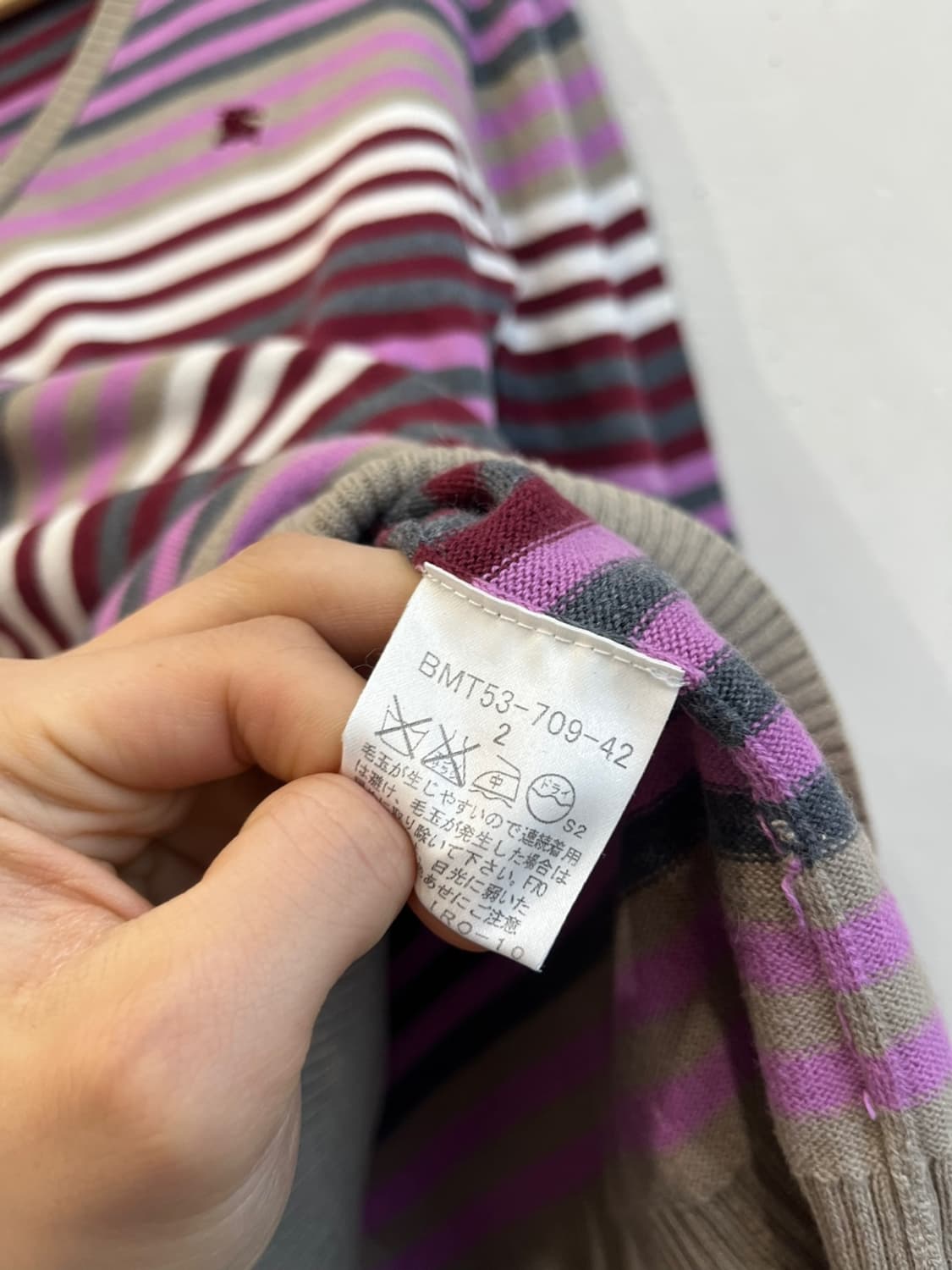 버버리 블랙라벨 코튼 울 니트 우먼즈 상품이미지5