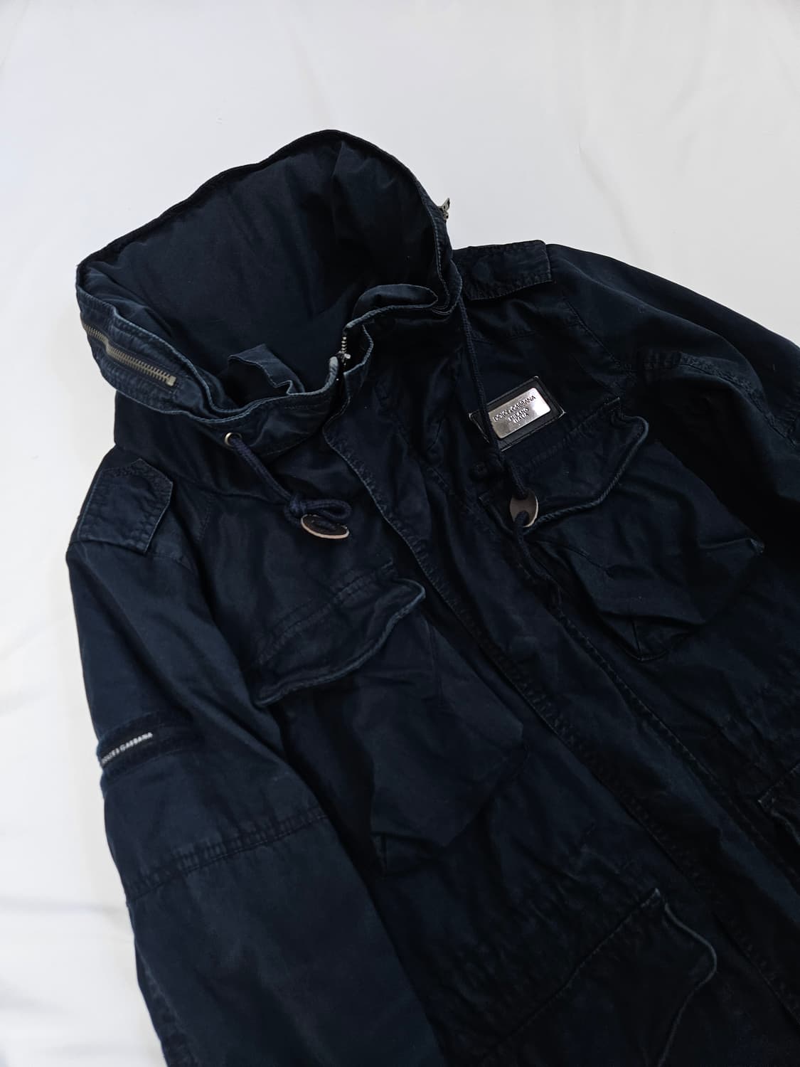 돌체앤가바나 남성 M65 사파리 헌팅자켓 코튼 후드포켓 빈티지 48 정품 상품이미지2