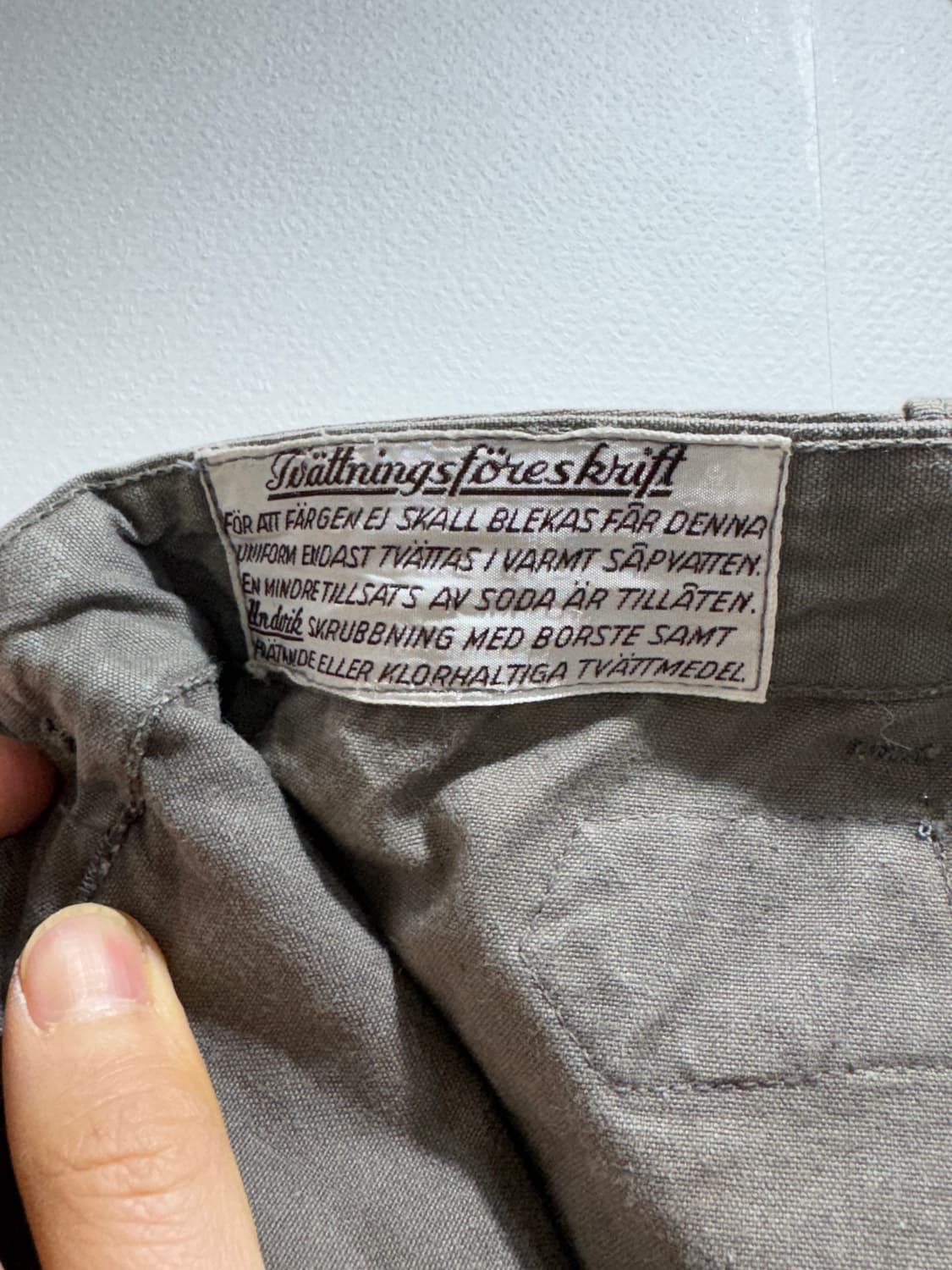 레어* 40s 스웨덴군 퍼티그 팬츠 상품이미지7