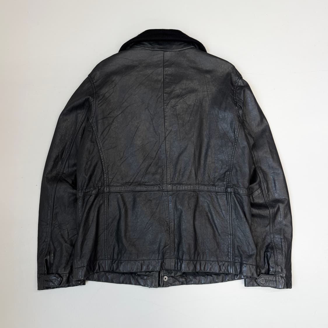 캘빈클라인 소가죽 하이넥 멀티포켓 리얼레더 가죽자켓 상품이미지3