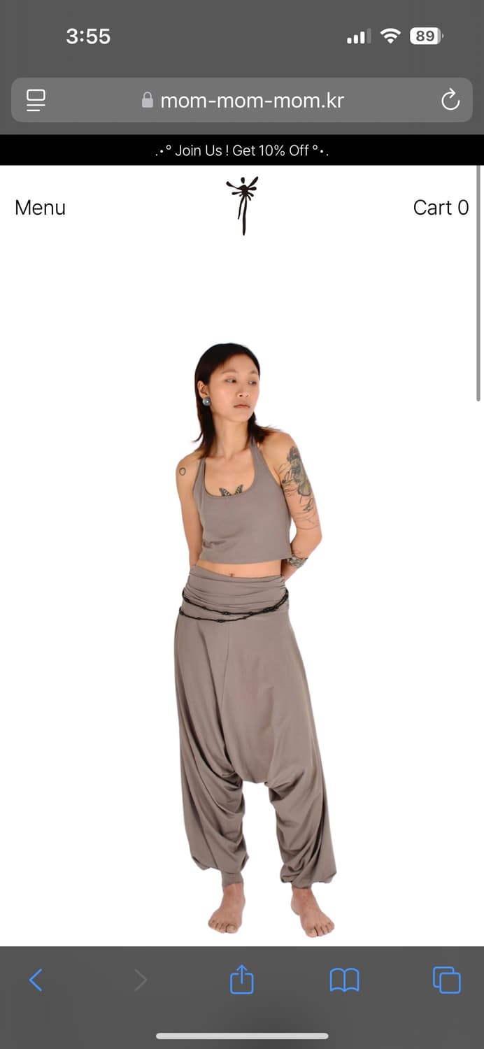 Mom. Seoul. Harem pants | Moss Green 상품이미지4