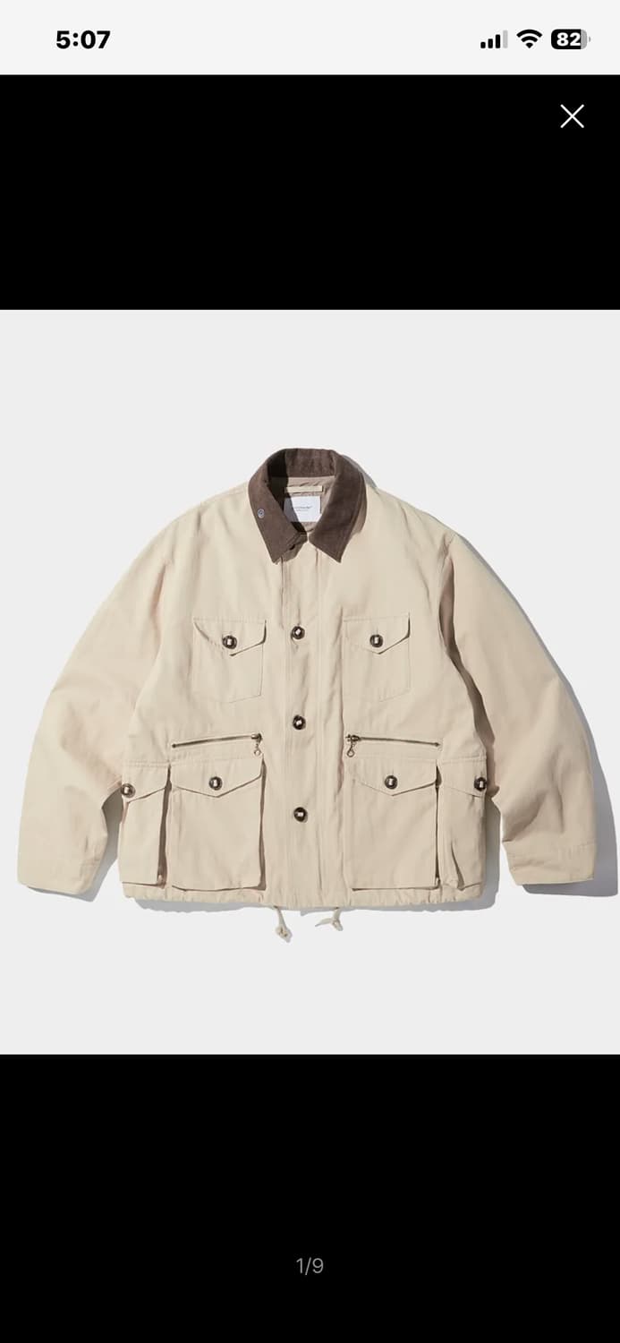 VINTAGE CANVAS FISHING JACKET_BEIGE 상품이미지1