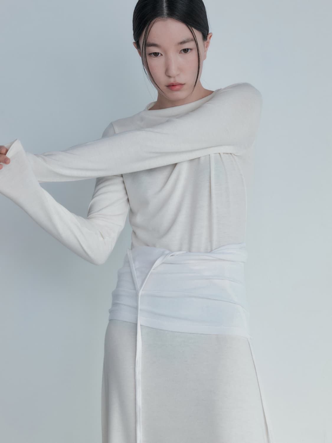 리포스 앙고라 홀터넥 티셔츠 판매합니다. 상품이미지2