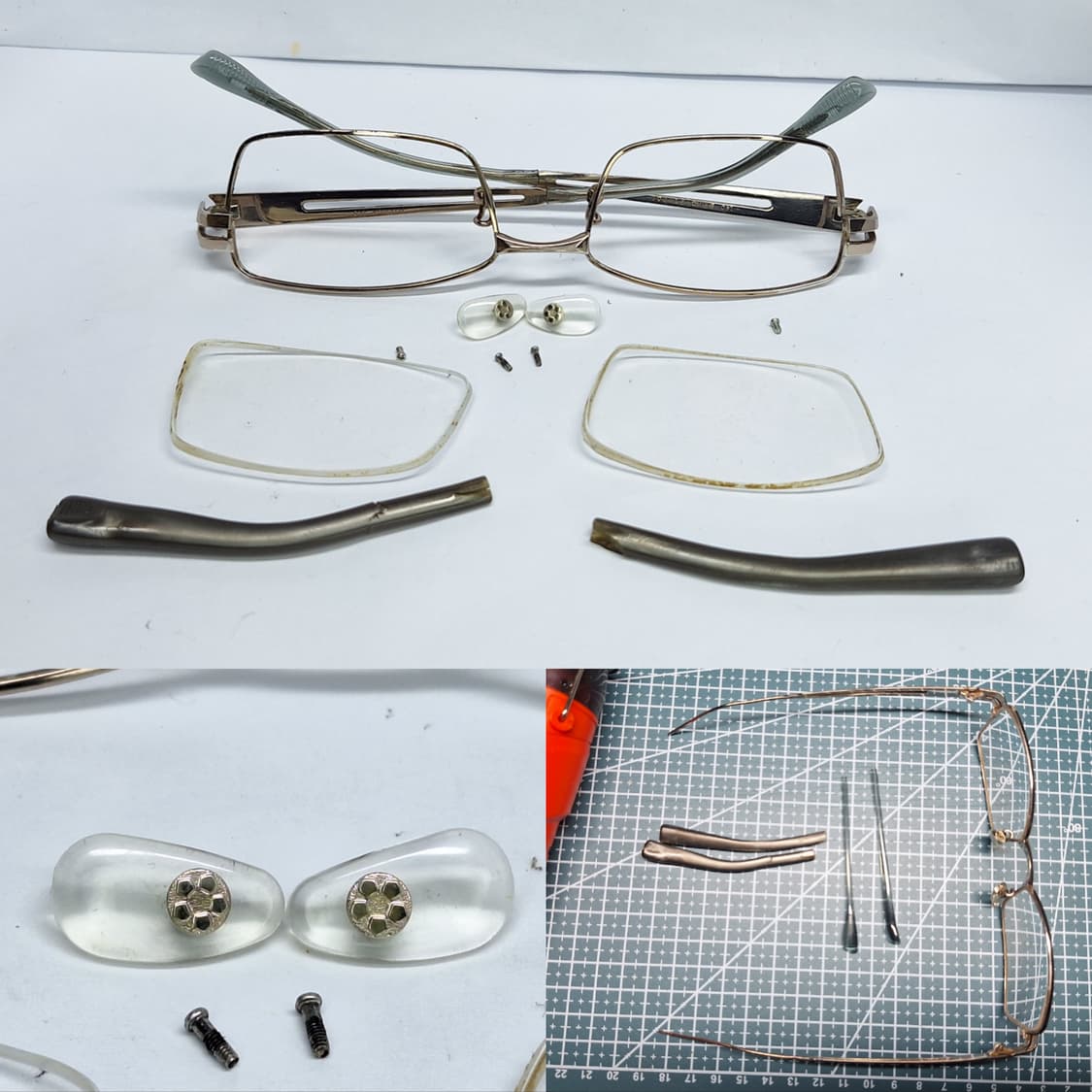 90s SEIKO 세이코 PT-1004 초경량 9g 티타늄 안경테 53m 상품이미지5