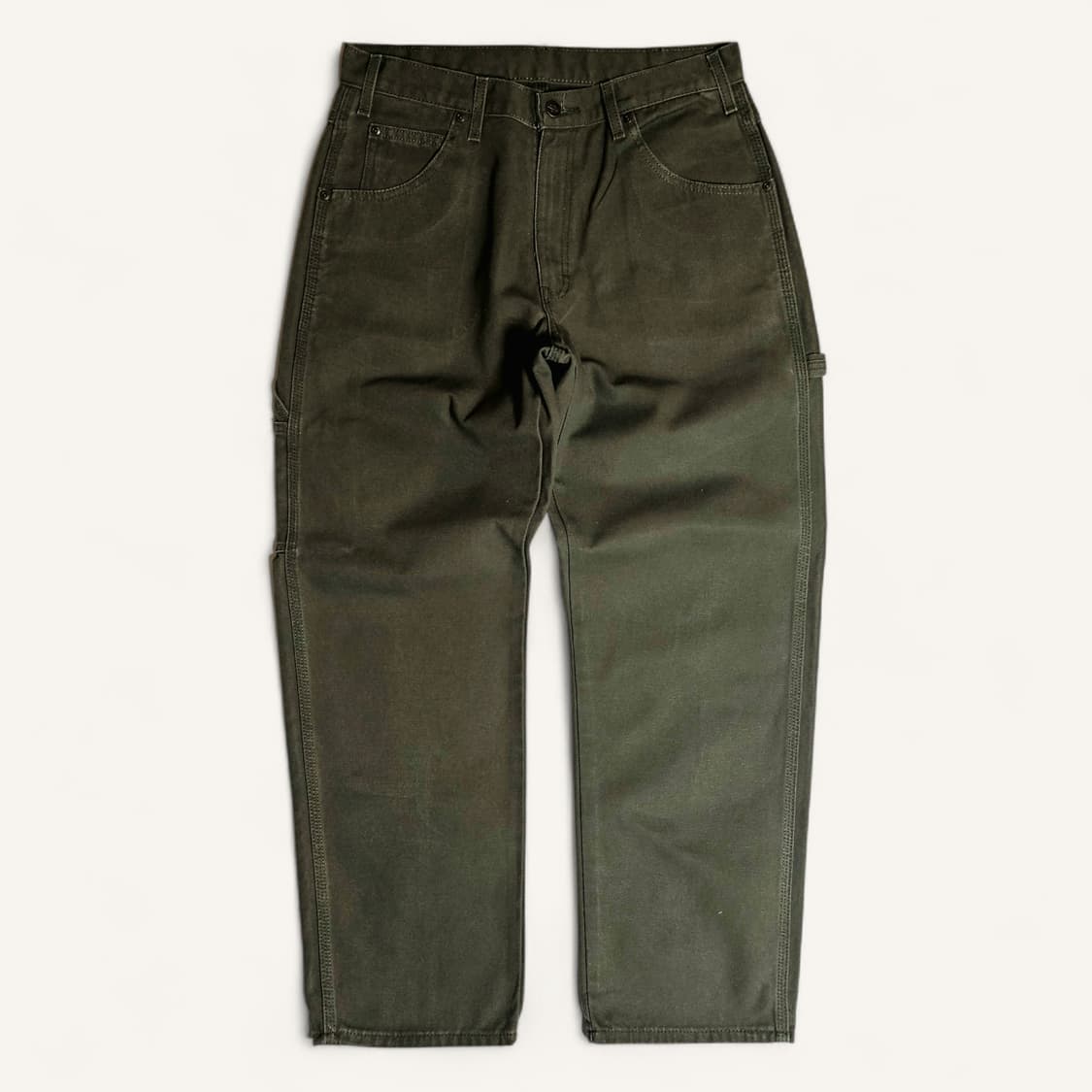 [실사32][디키즈]덕 캔버스 릴렉스핏 카펜터 팬츠 다크올리브 상품이미지2