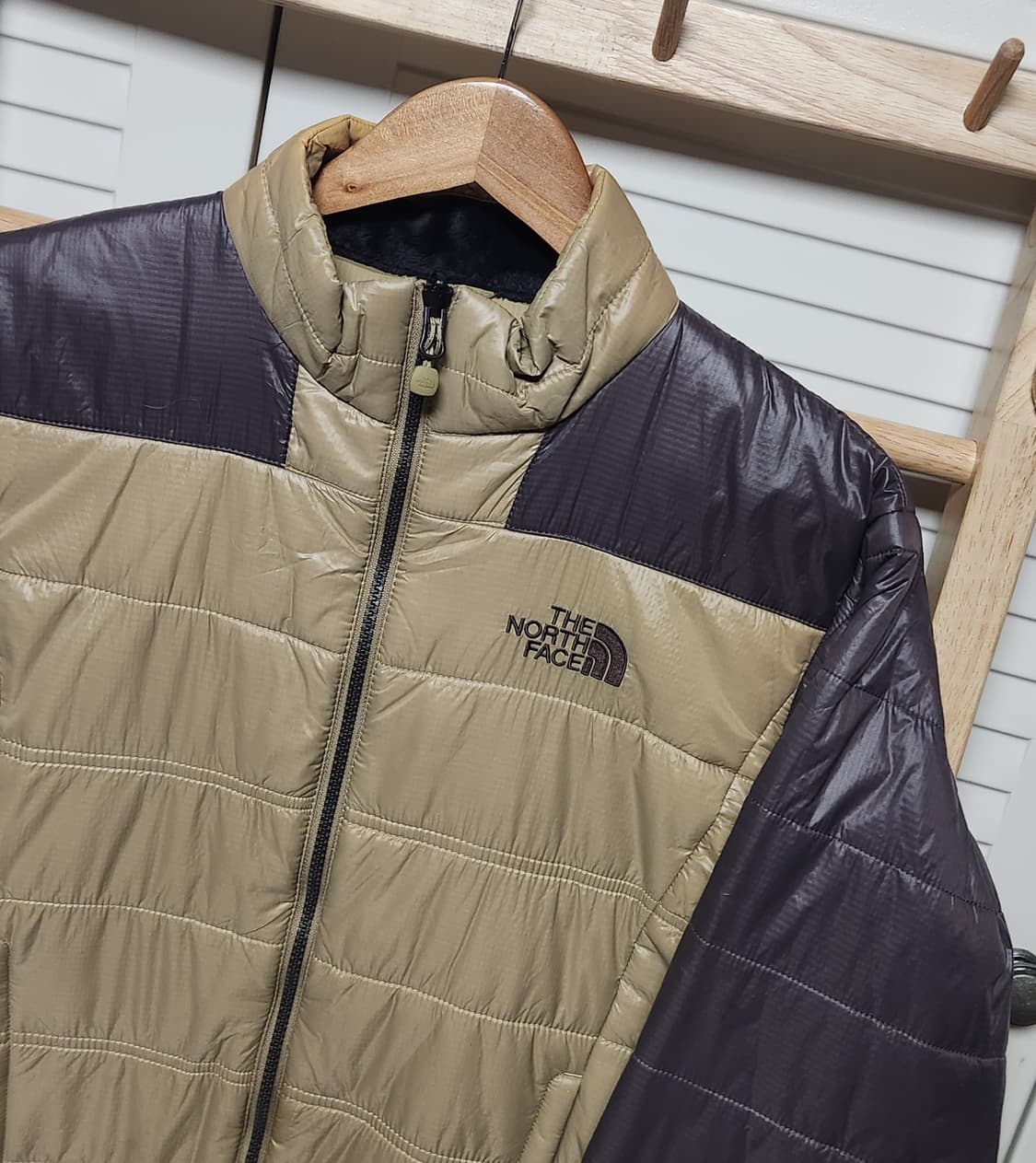 노스페이스 초코브라운 미드레이어 라이너 패디드 경량 점퍼 자켓 상품이미지3