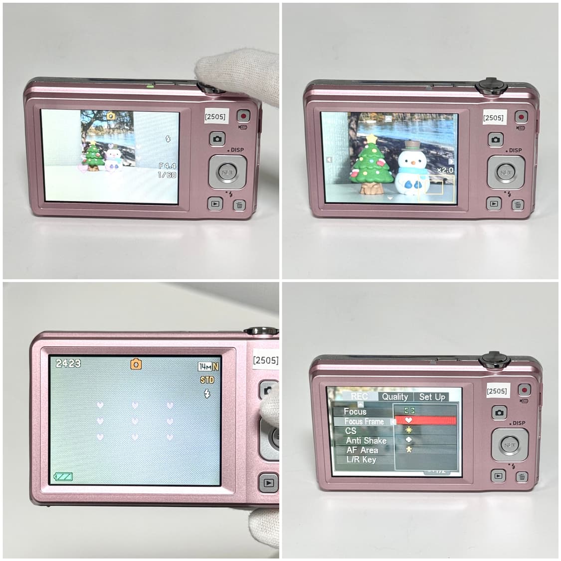 카시오 엑슬림 EX-ZS5 베이비핑크 빈티지디카 상품이미지5