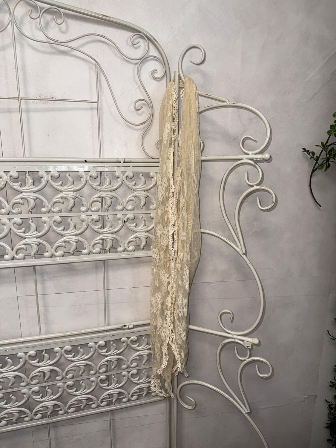 Ivory floral dot lace scarf 상품이미지3