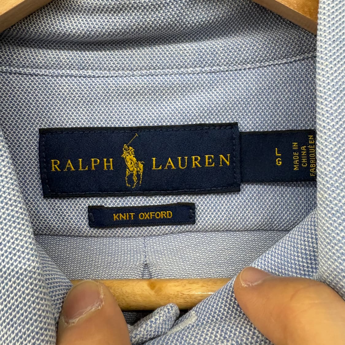 폴로 랄프로렌 긴팔 셔츠 블루 남성 L 상품이미지3