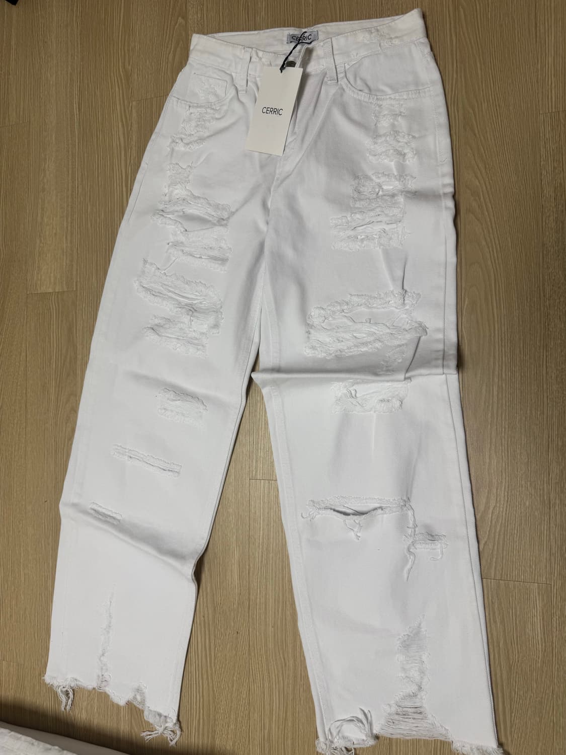 세릭 DESTROYED WHITE JEANS / WHITE 1사이즈 상품이미지3
