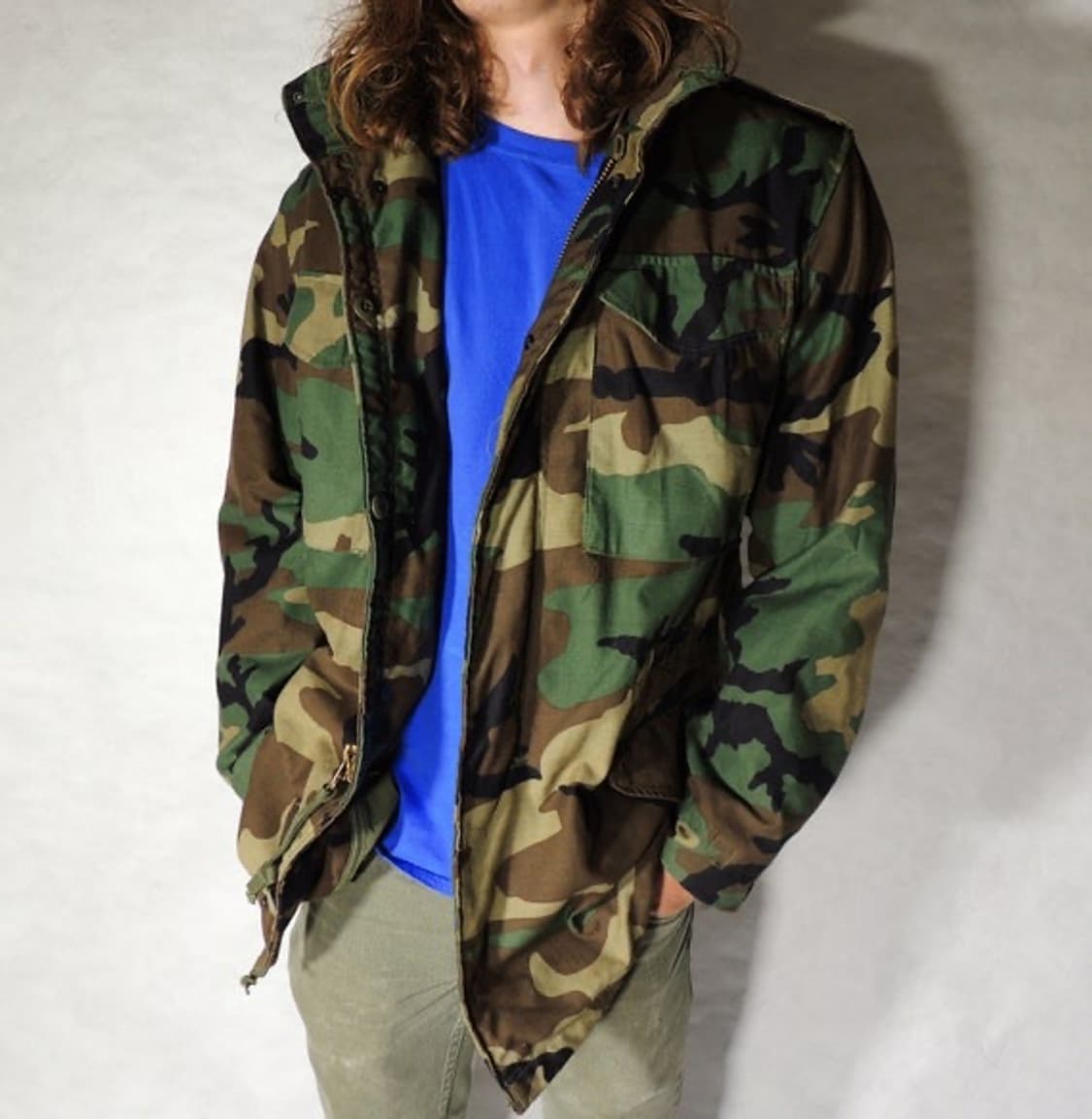 빈티지 90s us army 오리지널 m65 밀리터리 카모 CW 자켓 S 상품이미지10