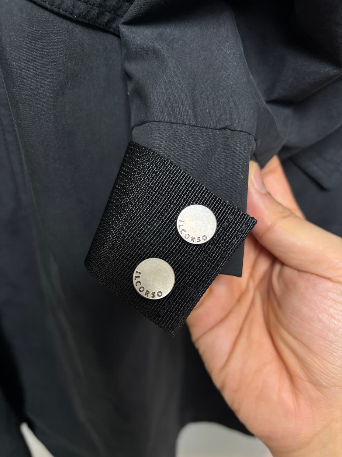 [100,L] 일꼬르소 블랙 오버핏 볼륨 롱 야상 상품이미지6