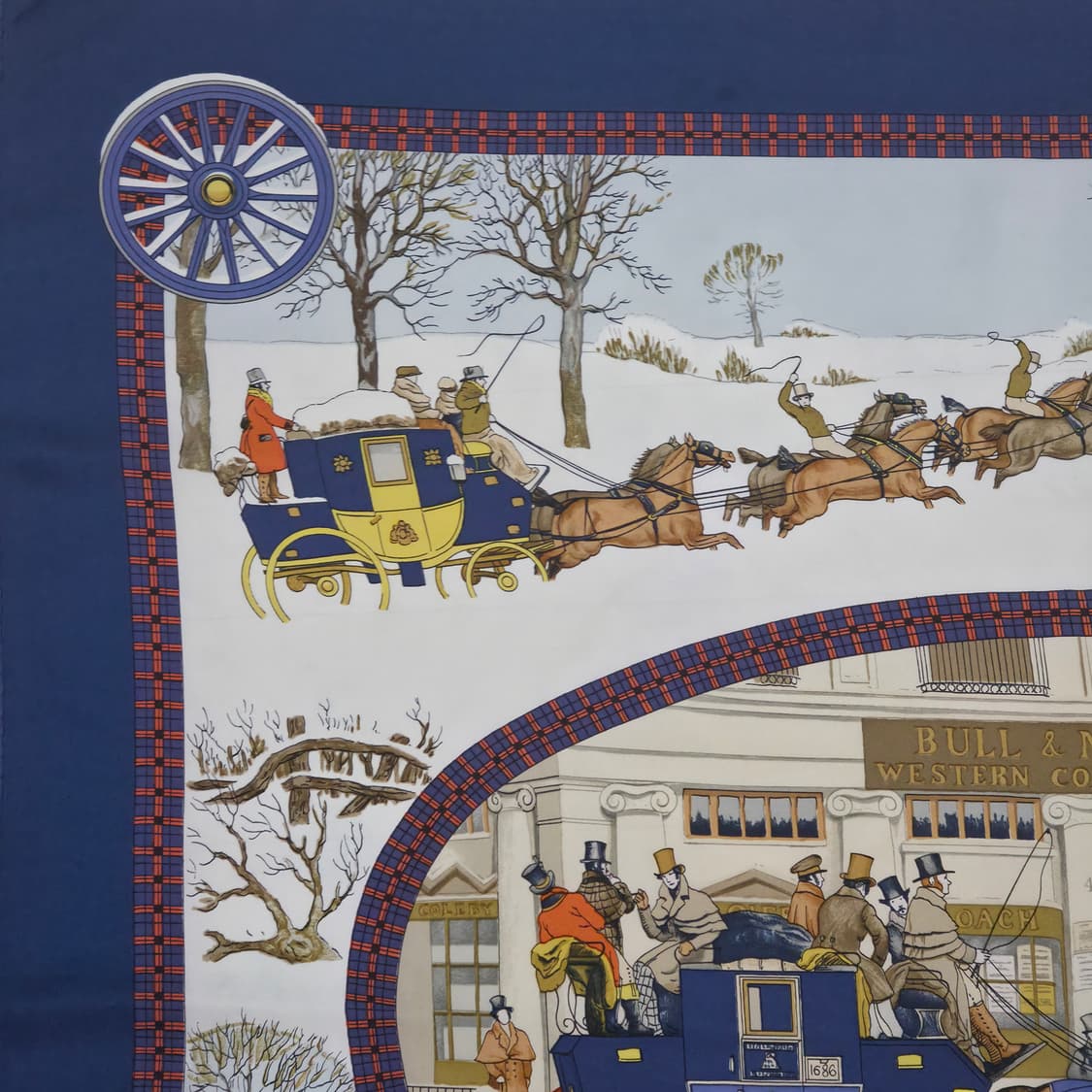 에르메스 까레 90 L'Hiver En Poste (겨울우편마차) 스카프 상품이미지2