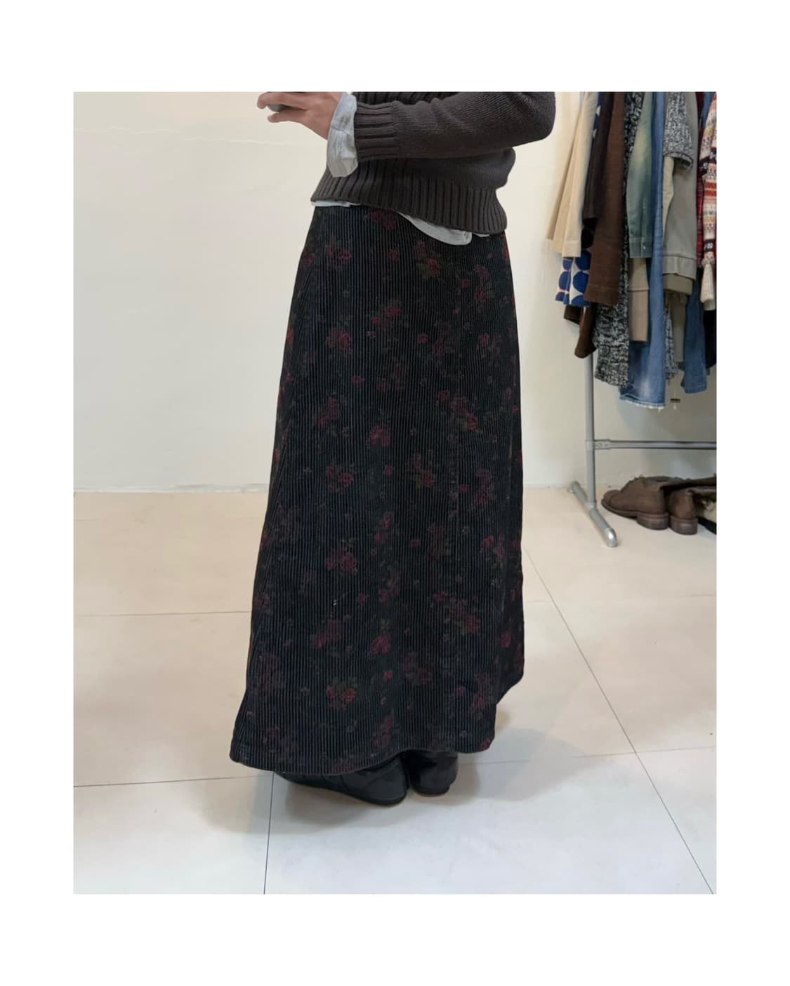 빈티지 플로랄 롱스커트 상품이미지2