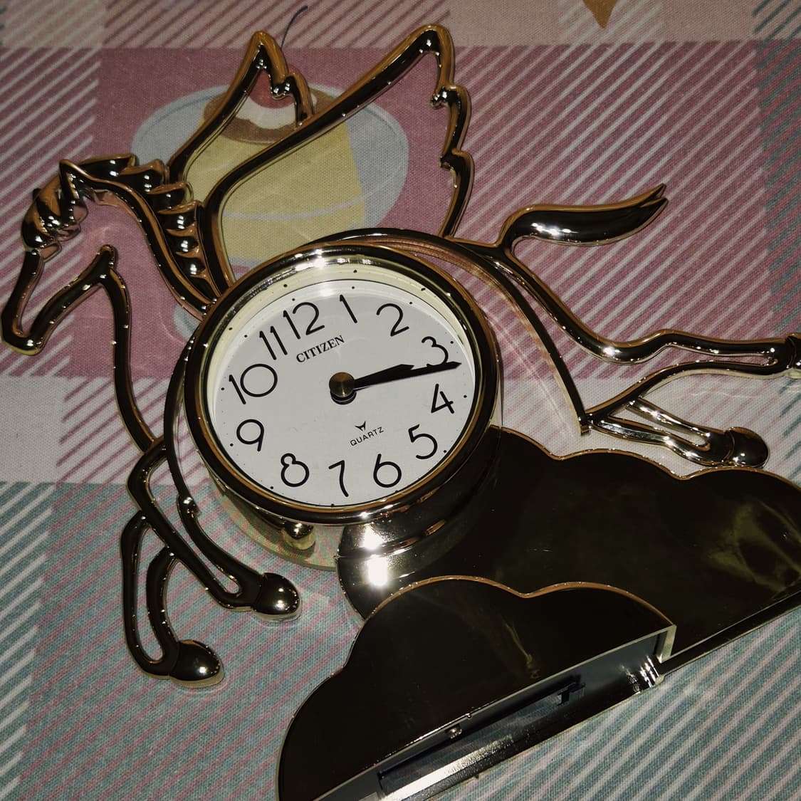 86s 시티즌 골드 페가수스 흔들 탁상 시계 상품이미지10