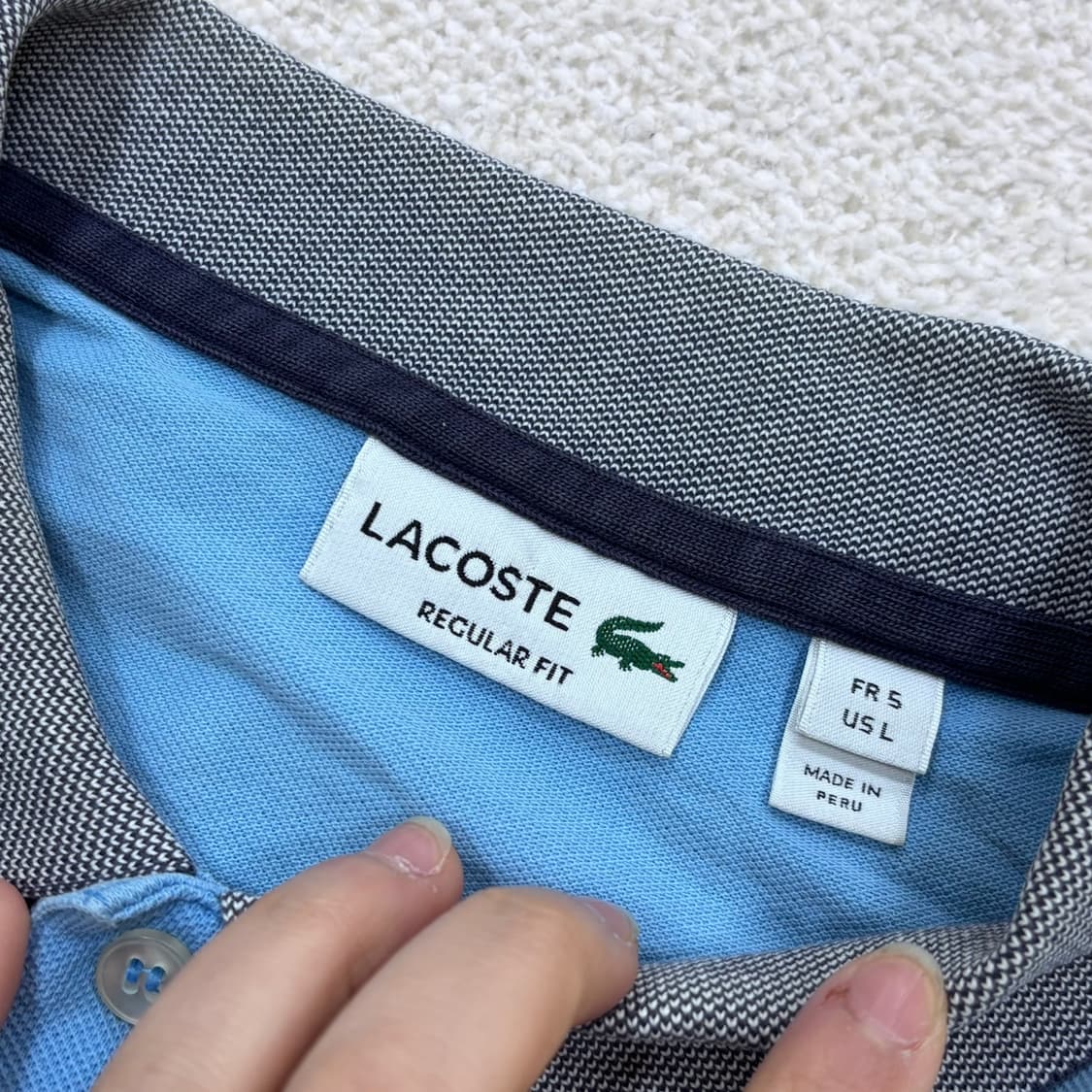 L 라코스테 남성 반팔 카라 티셔츠 0317E 상품이미지3