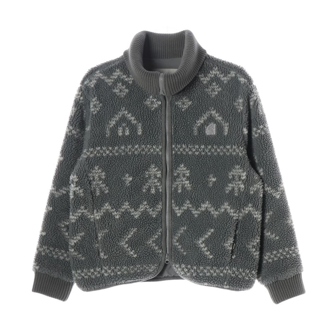 노르디스크 그레이 노르딕 패턴 플리스 자켓 S 상품이미지1