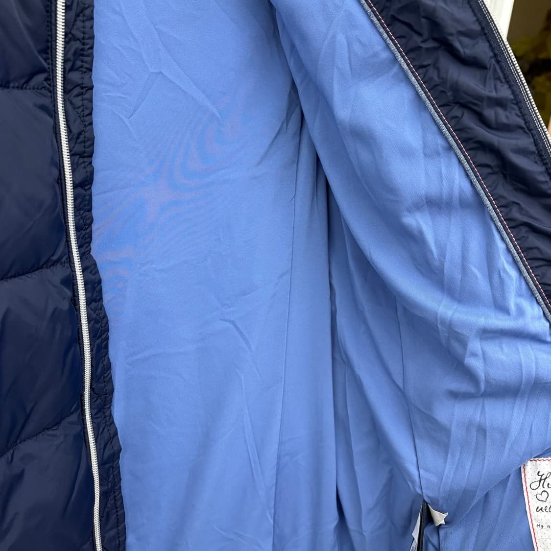 타미힐피거 네이비 퀼팅 패딩 여s 상품이미지5