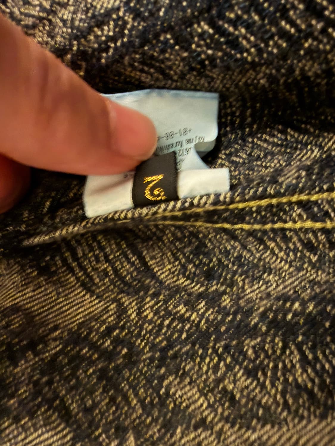 [KAPITAL]캐피탈 페더 데님자켓 인디고 2사이즈(95) 상품이미지4