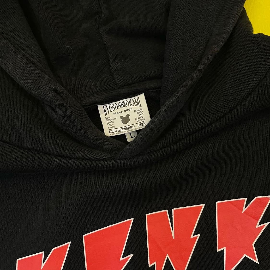 KYUSONEKOKAMI 큐소 네코카미 프린팅 후드티  상품이미지3