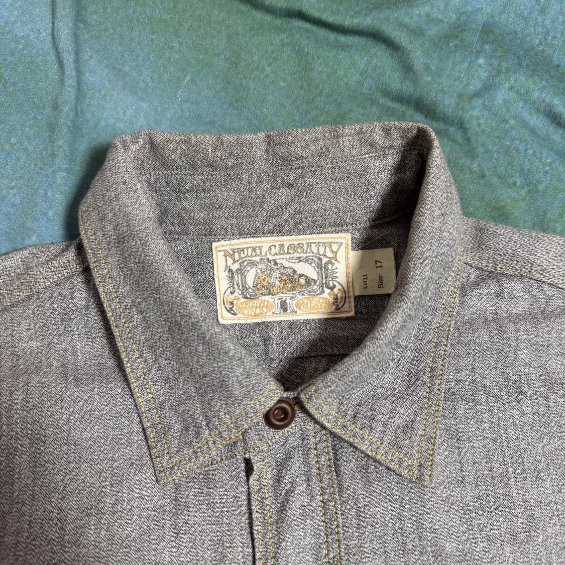 [17]프리휠러스 화이트페퍼 샴브레이 닐 워크셔츠 상품이미지7