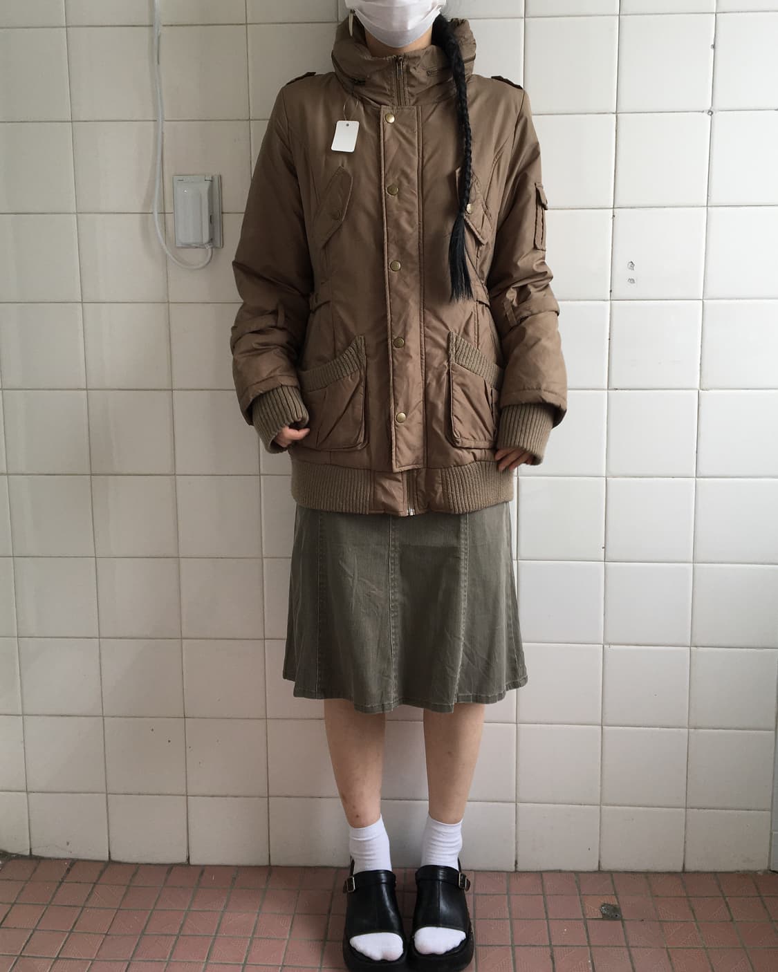 Belted high neck jacket 상품이미지7