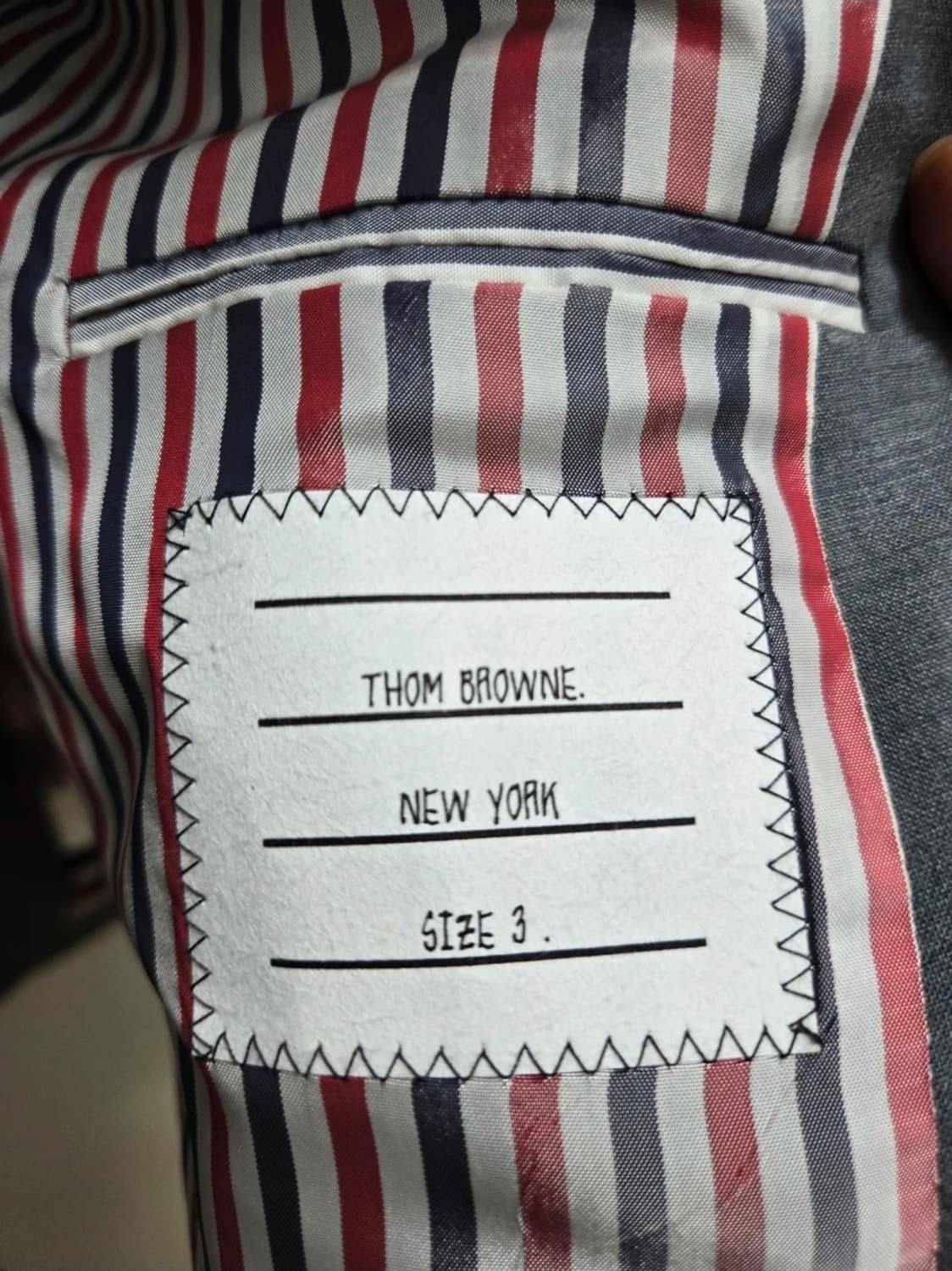 톰브라운 24fw 플레인위브 정장셋업(3/1/정품) 상품이미지6