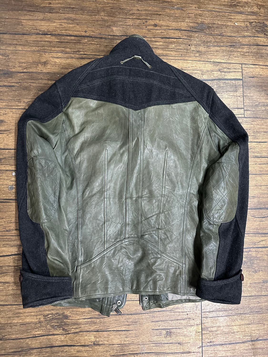 ZIOZIA 지오지아 양가죽 울 혼방 자켓 105 올드스쿨느낌 상품이미지5