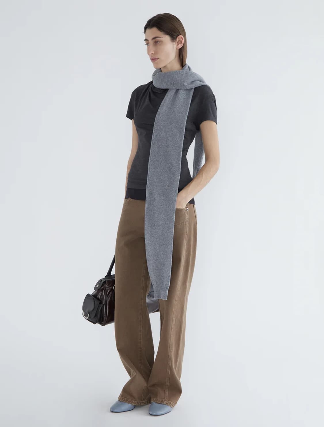 팔로마울 Moix 울 머플러/그레이 상품이미지3