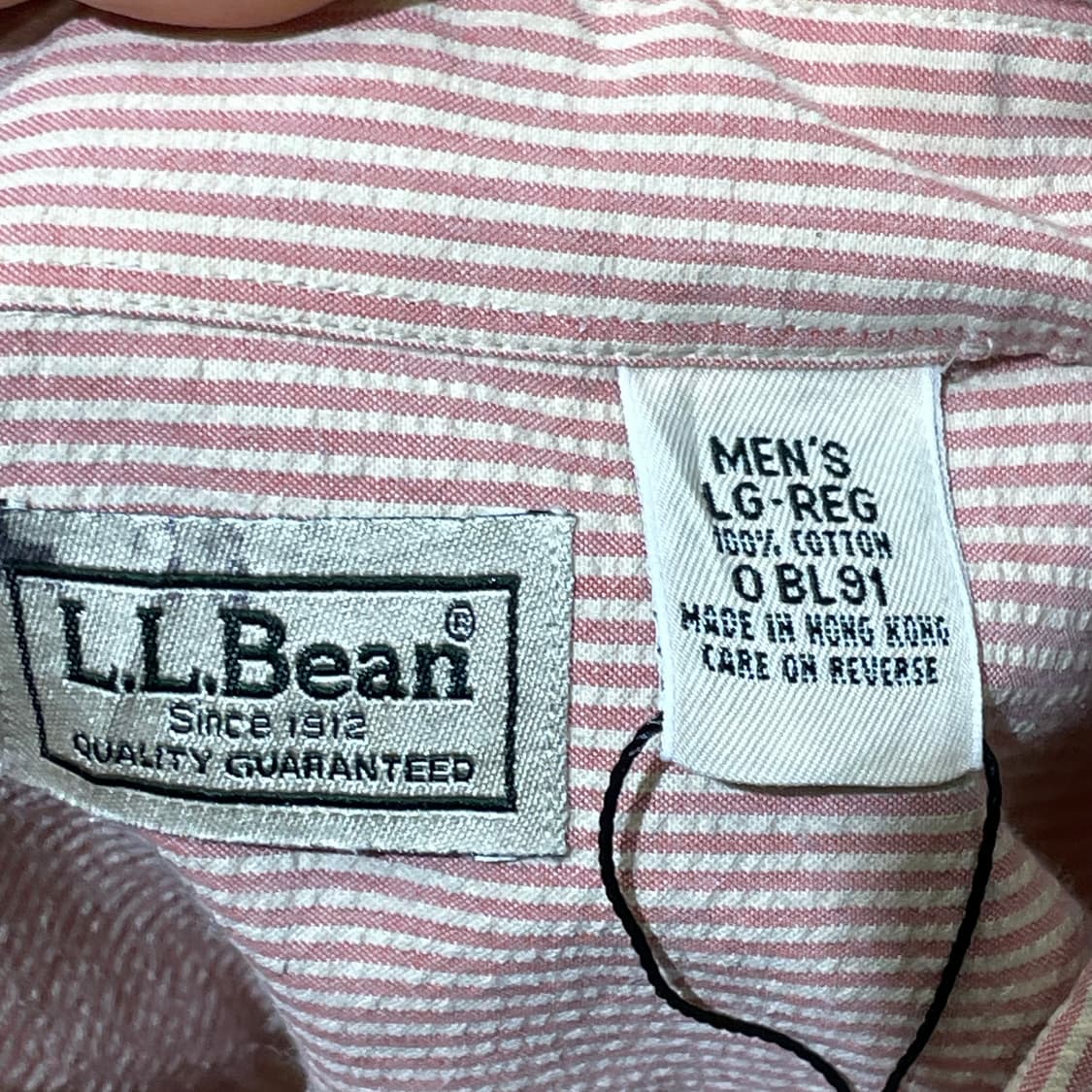 (L) L.L.Bean 엘엘빈 스트라이프 반팔 셔츠 상품이미지5