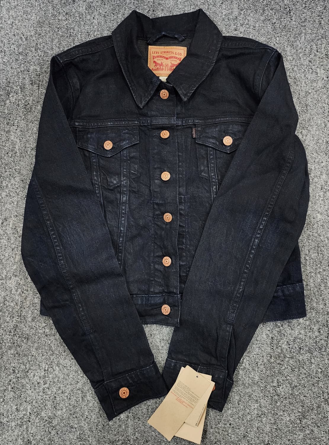 리바이스 70270 우먼 워싱 트러커 데님 자켓 M 상품이미지5