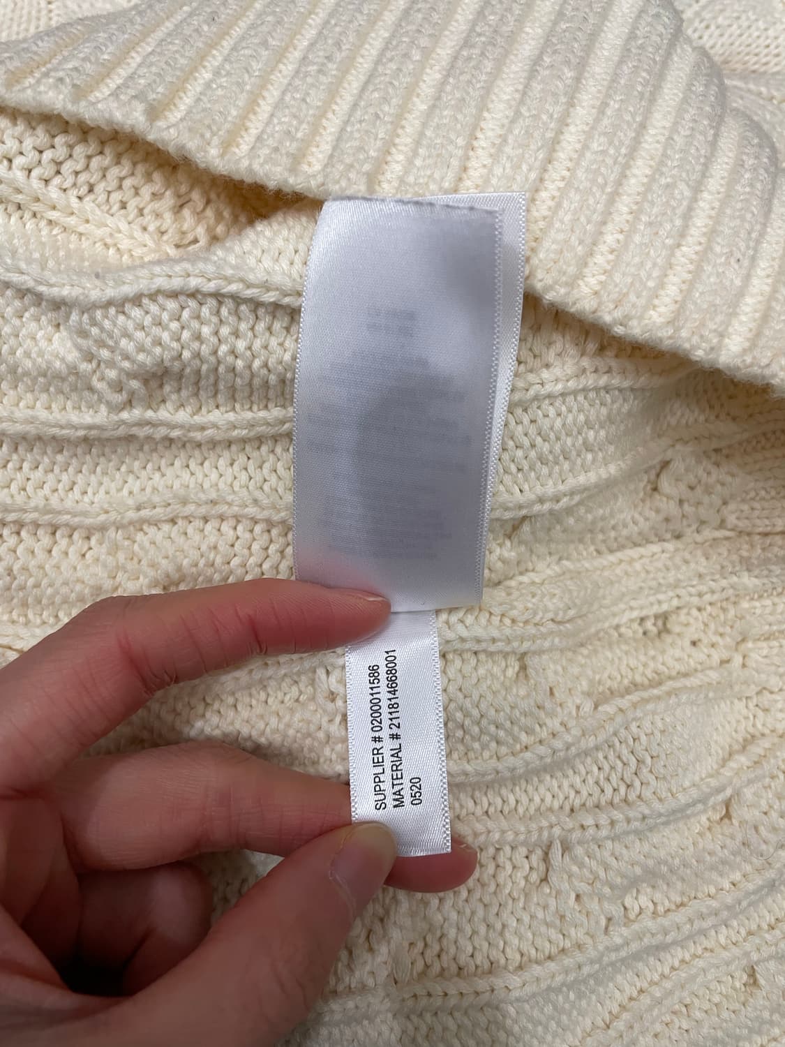 폴로 랄프로렌 하트 케이블 니트 스웨터 아이보리 상품이미지9