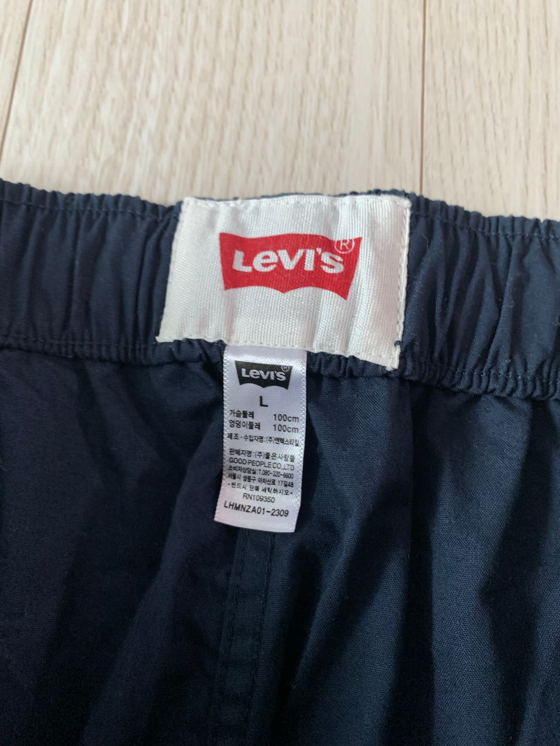 리바이스 네이비 벤딩 코튼 팬츠 상품이미지2