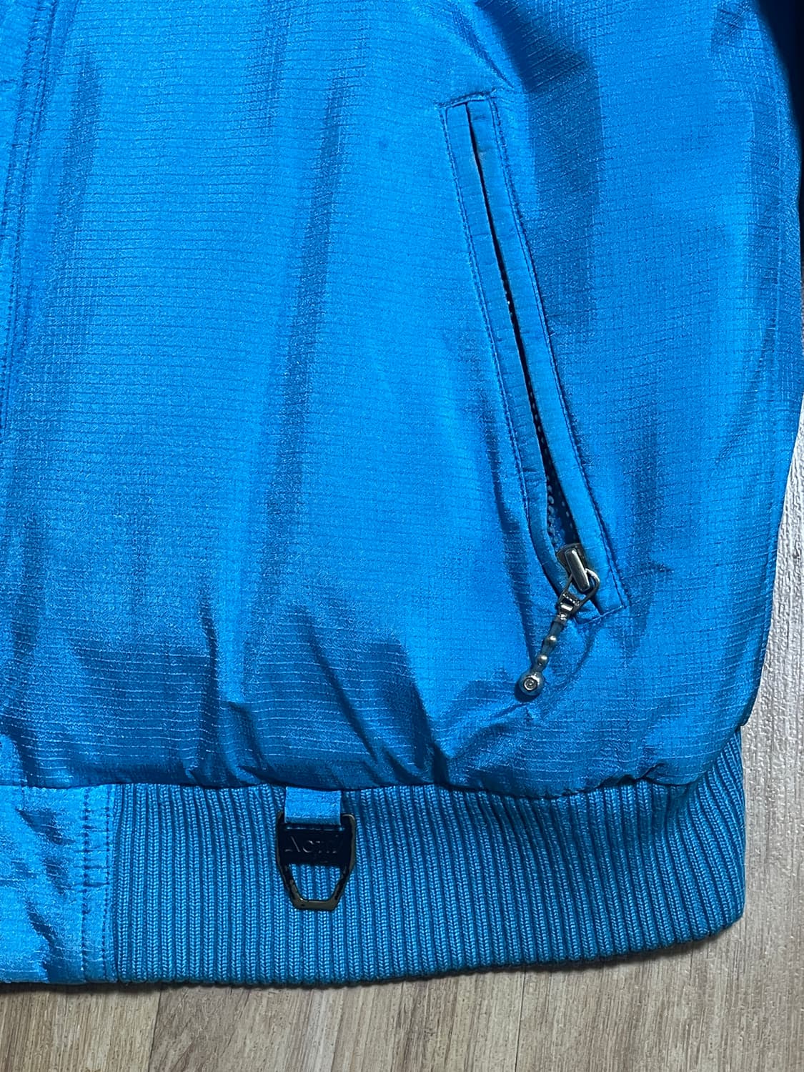 [80s 빈티지] 코오롱스포츠 ACTIV 올드스쿨 배색 블루종 상품이미지3