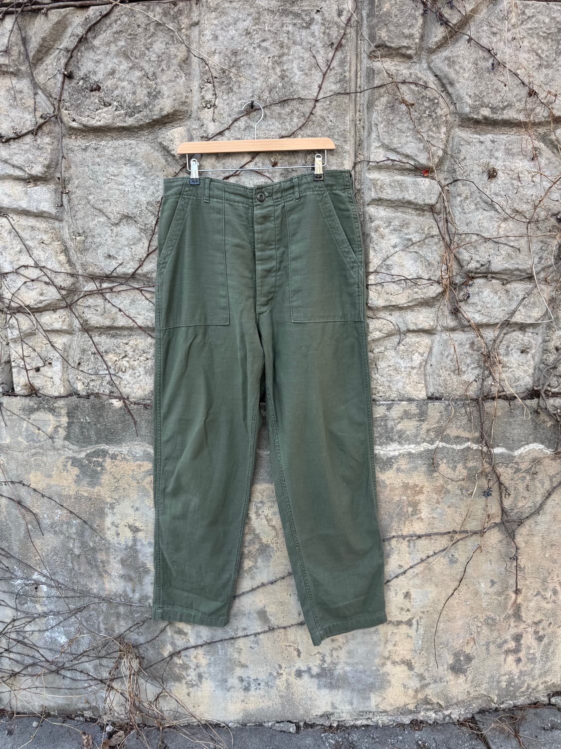 70s 미군 오리지널 og-107 퍼티그 팬츠 34 상품이미지1