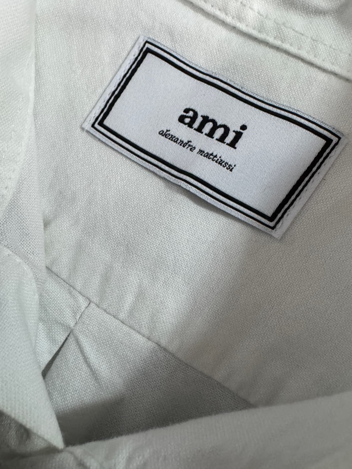 아미 ami 커스텀 리메이크 스몰 하트 화이트 셔츠 S 상품이미지3