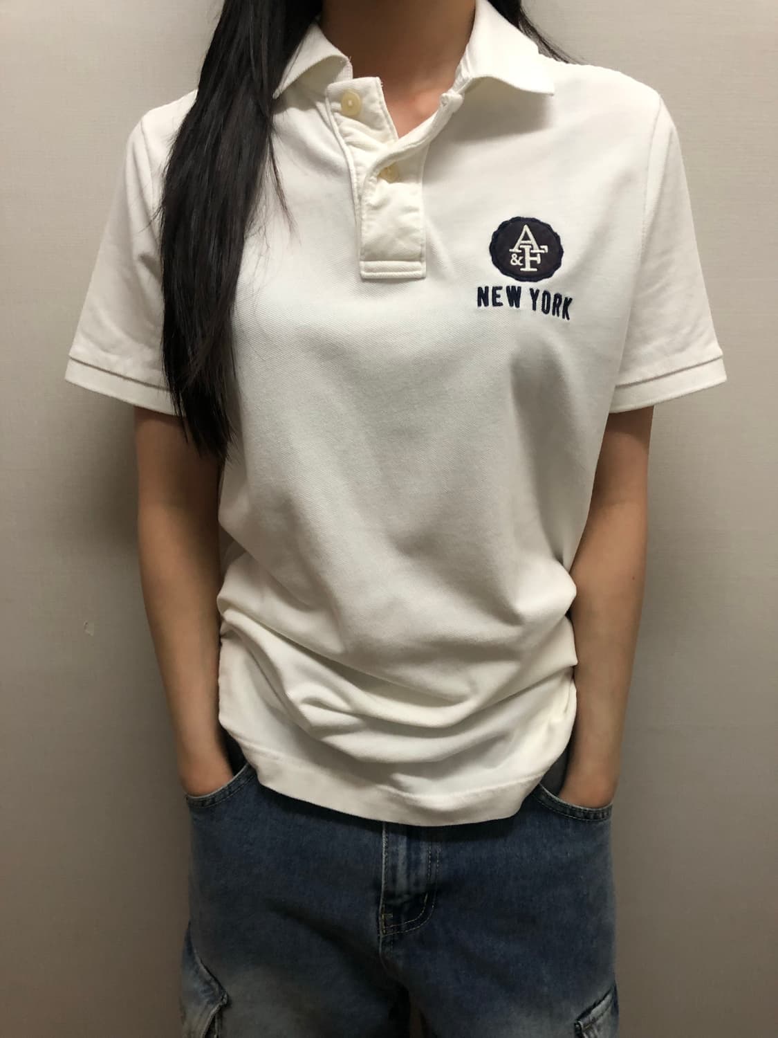 빈티지 아베크롬비 화이트 카라티셔츠 상품이미지4