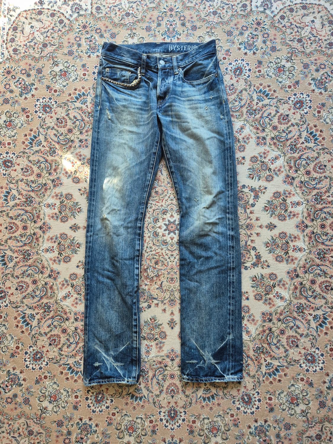 히스테릭 글래머 셀비지 워싱 데님. 상품이미지1