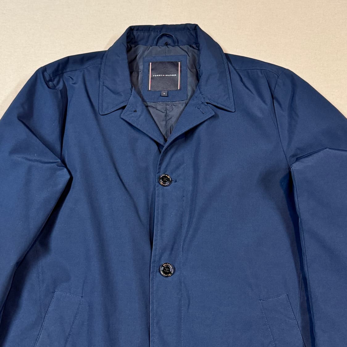 M) 타미힐피거 네이비 덕다운 오리털 롱 코트 자켓 상품이미지3