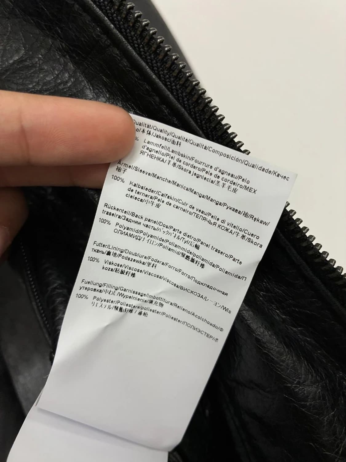 휴고보스 BOSS 시어링 믹스 레더 자켓 PN9774 상품이미지9