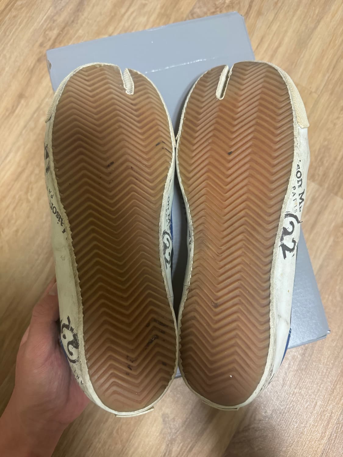 (44) 마르지엘라 타비 스니커즈 블루블랙 상품이미지5