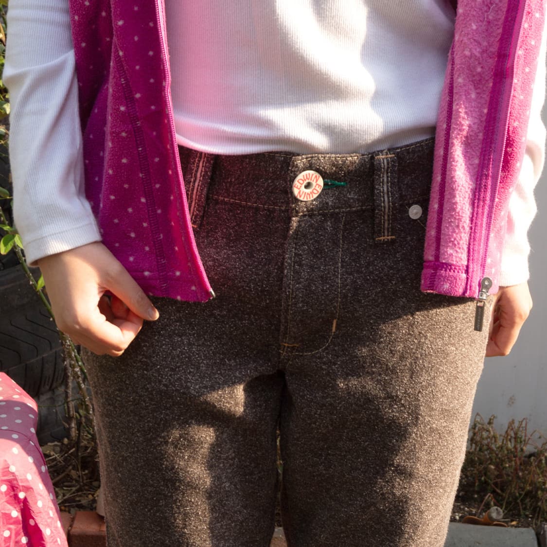 [EDWIN] 핑크 도트 하트라이닝 팬츠 상품이미지10