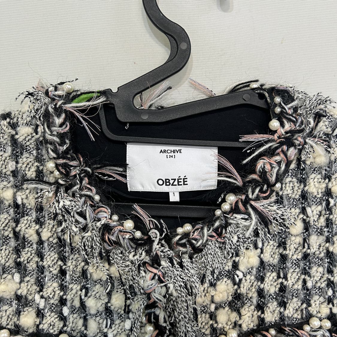 한섬 오브제 트위드 자켓 55 상품이미지2