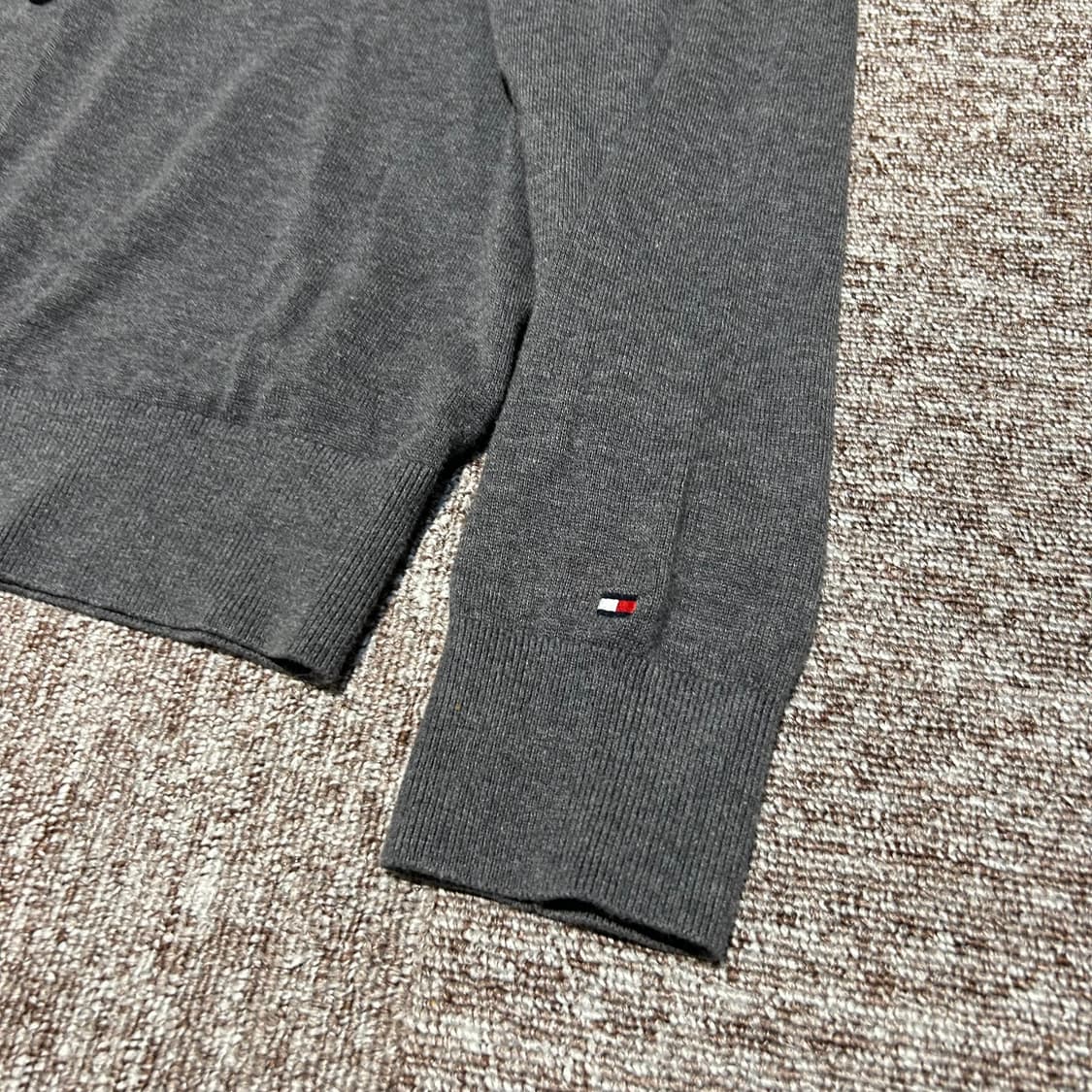 L) 타미힐피거 그레이 코튼 실크 가디건  상품이미지5